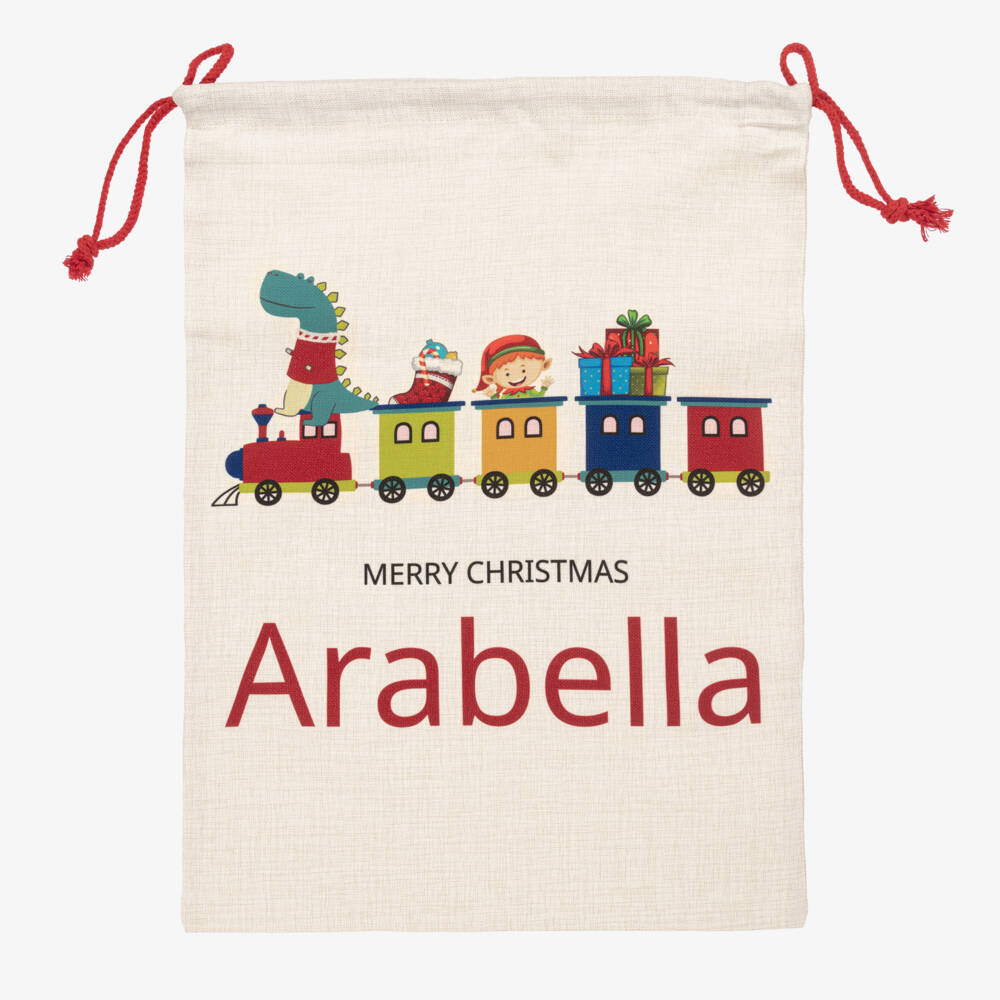 Treat Republic-Personalised Train Christmas Sack (64cm) | Childrensalon