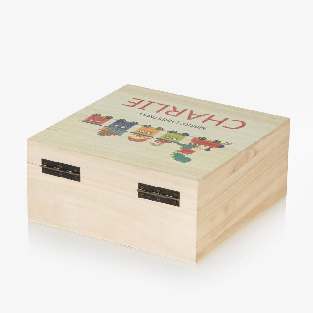 Treat Republic-Personalised Wooden Christmas Eve Train Box (24cm) | Childrensalon