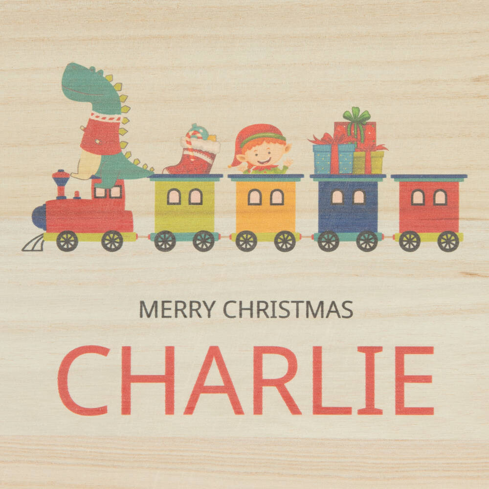 Treat Republic-Personalised Wooden Christmas Eve Train Box (24cm) | Childrensalon