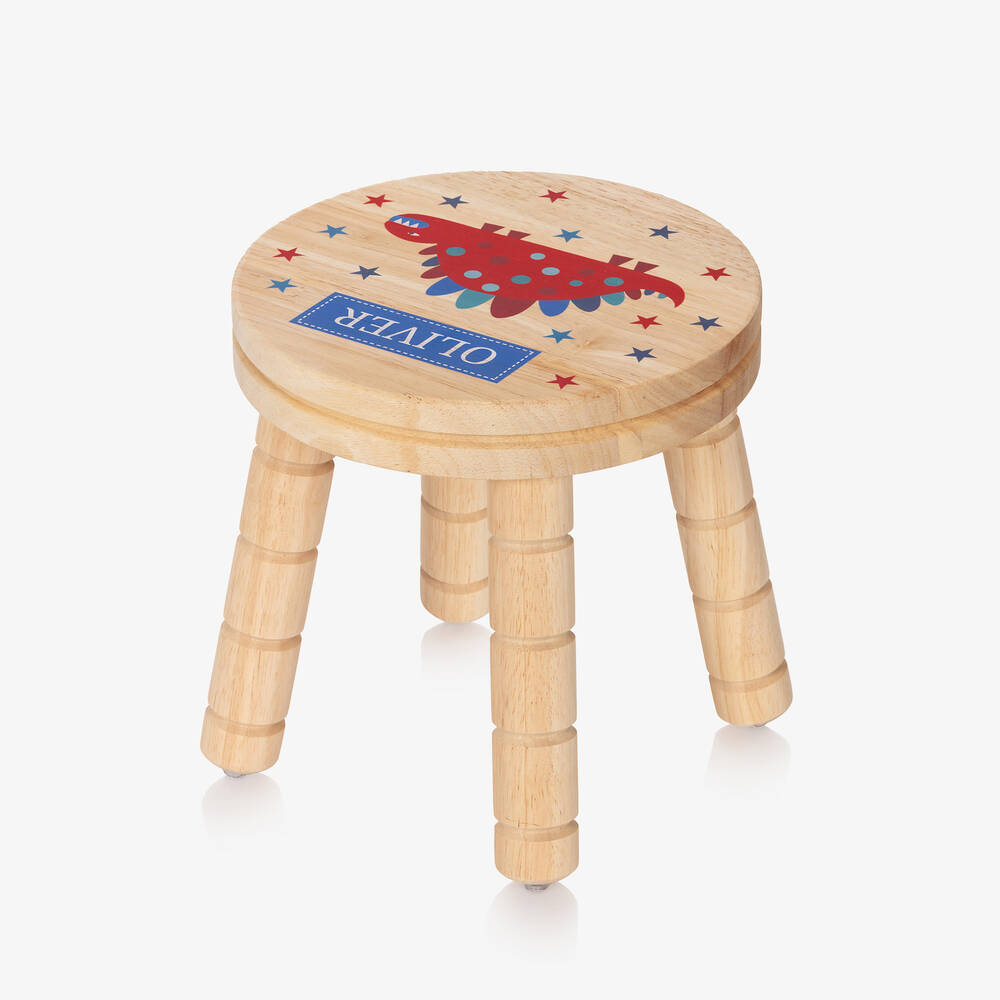 Treat Republic-Personalised Wooden Dinosaur Stool | Childrensalon