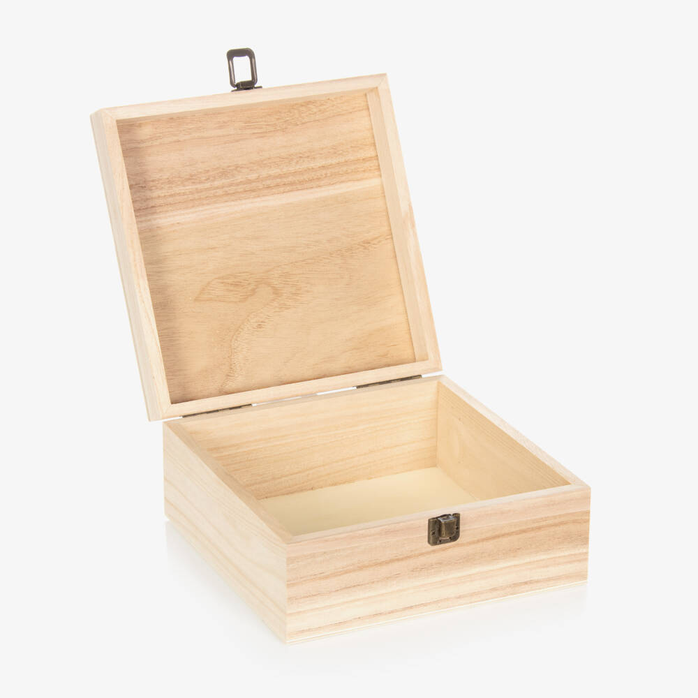 Treat Republic-Personalised Wooden Gingerbread Man Box (24cm)  | Childrensalon