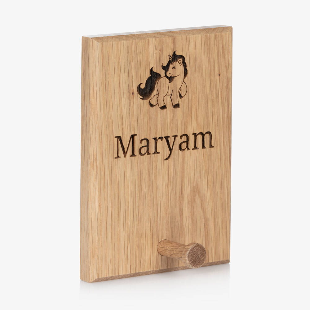Treat Republic-Personalised Wooden Unicorn Peg Hook (18cm) | Childrensalon