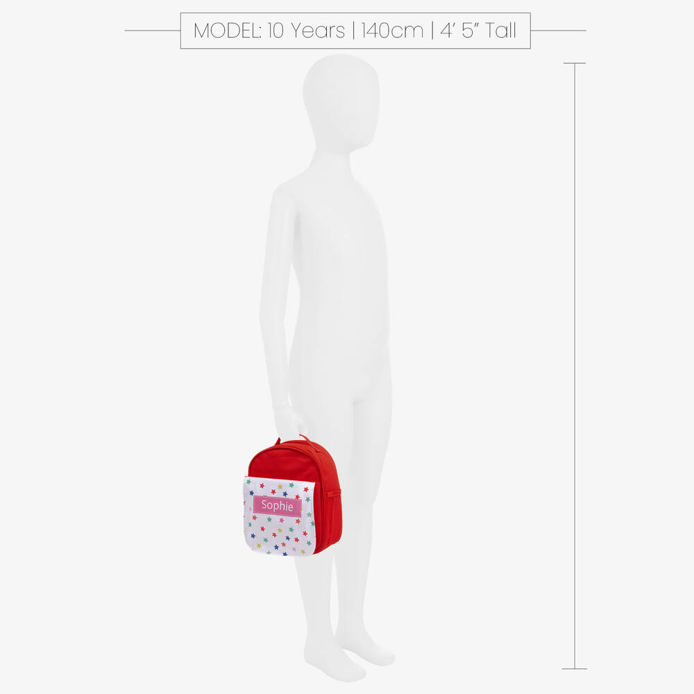 Treat Republic-Red Personalised Star Lunch Bag (24cm) | Childrensalon