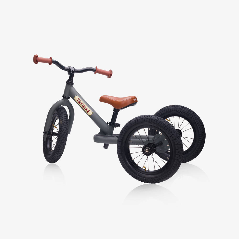 Trybike-دراجة ثلاثية العجلات 2 في 1 لون رمادي للأطفال | Childrensalon
