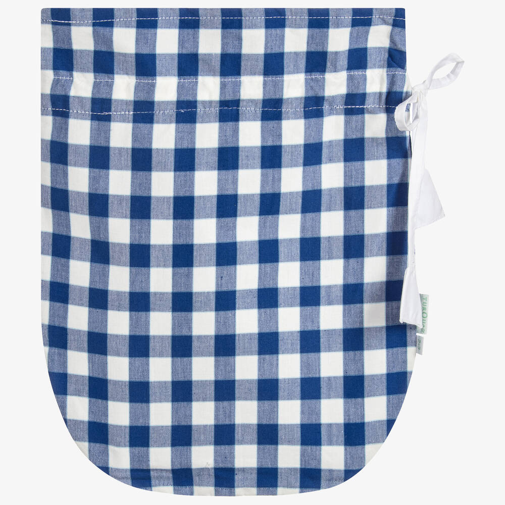Turquaz-Boys Blue Cotton Gingham Pyjamas | Childrensalon