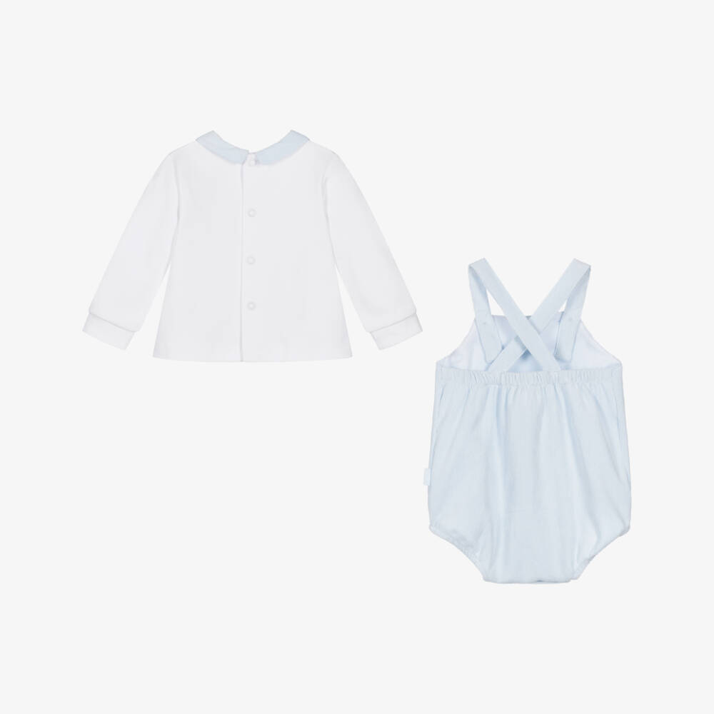 Tutto Piccolo-طقم بودي سوت لون أزرق فاتح للأولاد الرضع | Childrensalon