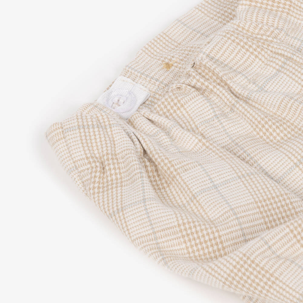 Tutto Piccolo-Boys Beige Bunny Sweater & Shorts Set | Childrensalon