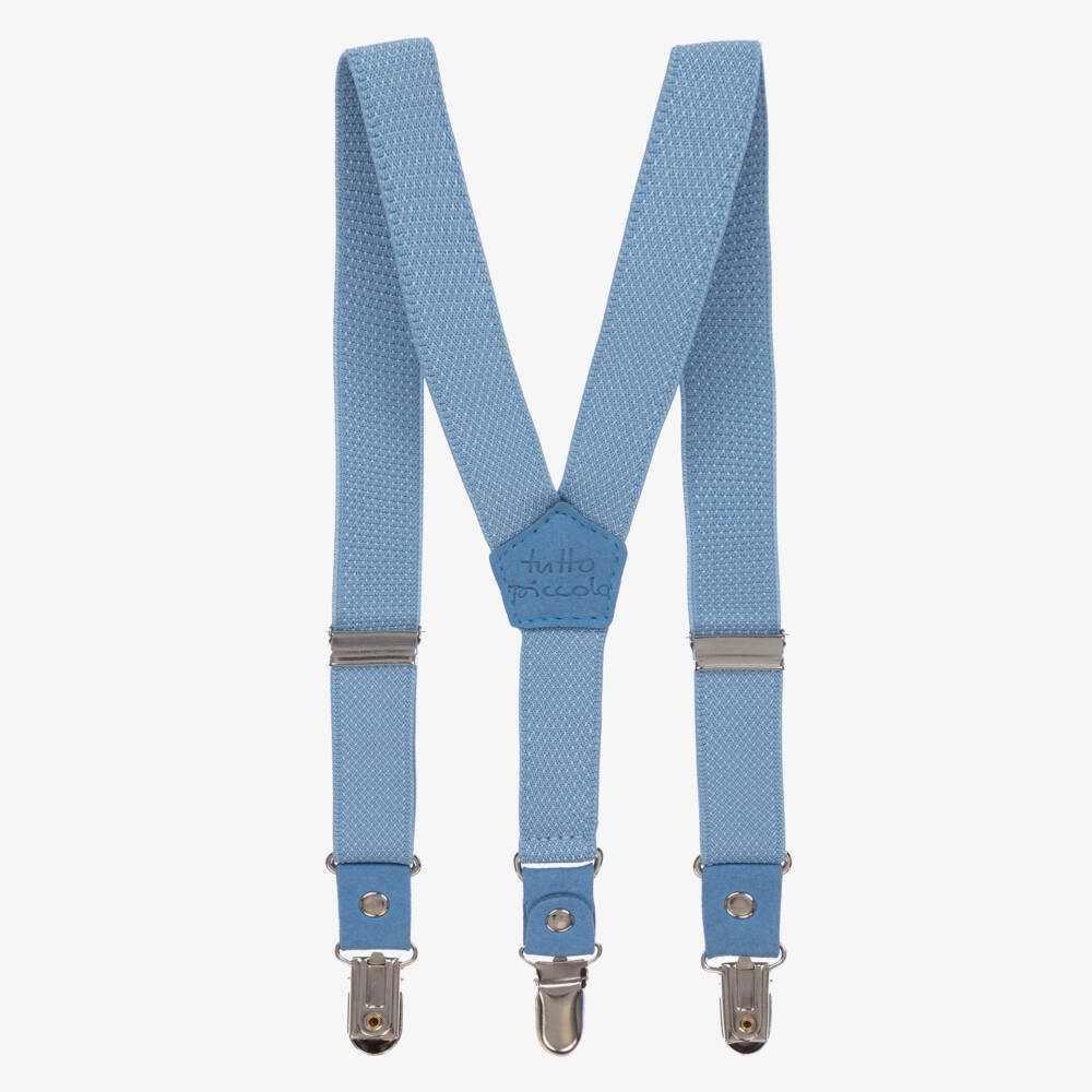 Tutto Piccolo-Boys Blue Clip-On Braces | Childrensalon
