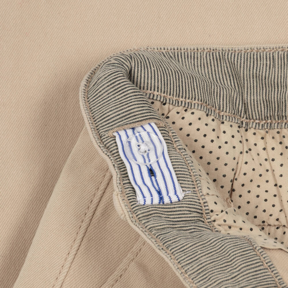 Tutto Piccolo-Boys Green Fair Isle Sweater & Beige Twill Trouser Set | Childrensalon