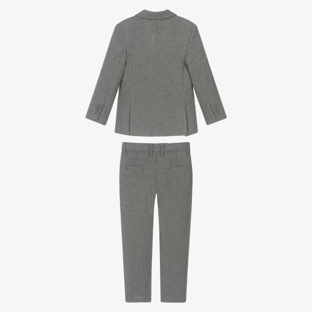 Tutto Piccolo-Костюм серый из хлопка для мальчиков | Childrensalon