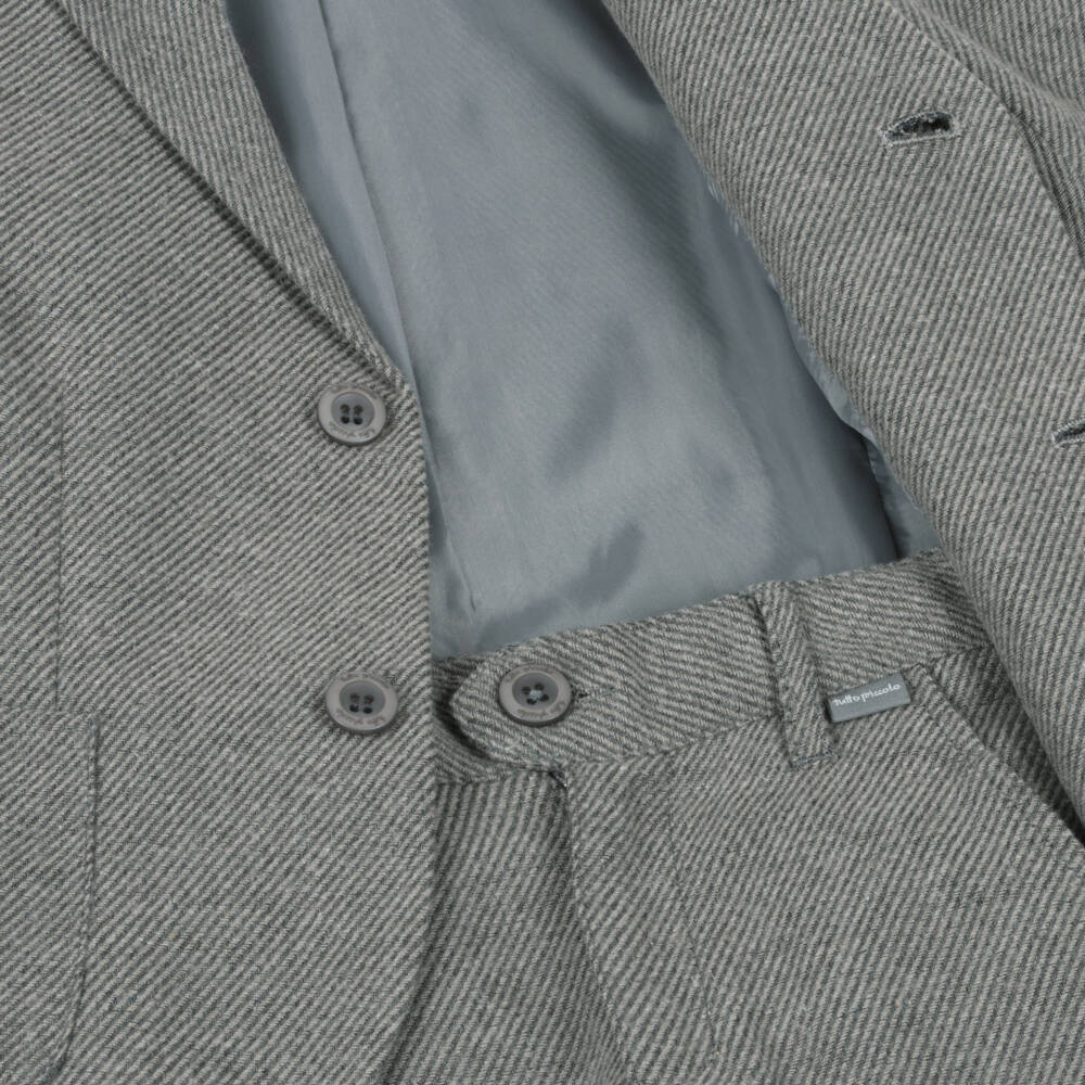 Tutto Piccolo-Костюм серый из хлопка для мальчиков | Childrensalon