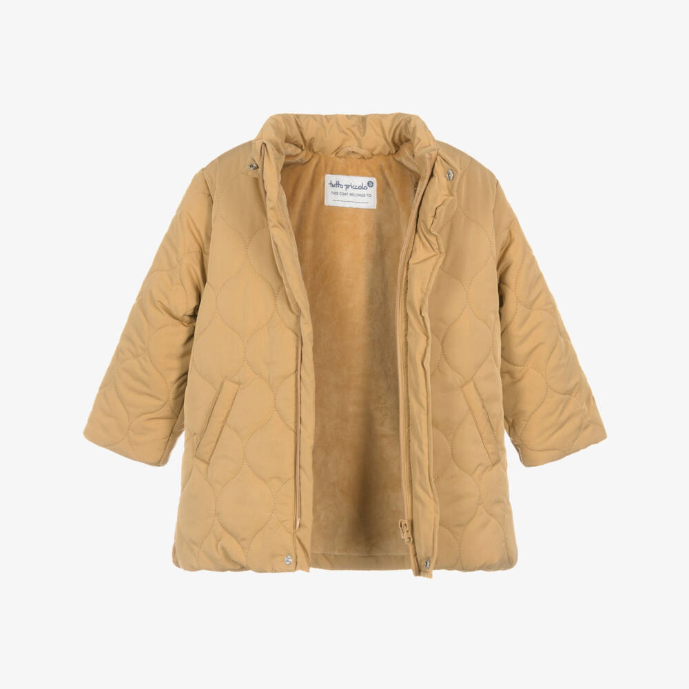 Tutto Piccolo-Куртка стеганая горчично-желтая для мальчиков | Childrensalon