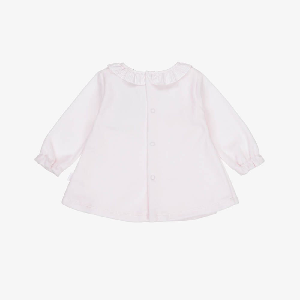 Tutto Piccolo-Комплект розовый с платьем из велюра и вязаных колготки | Childrensalon