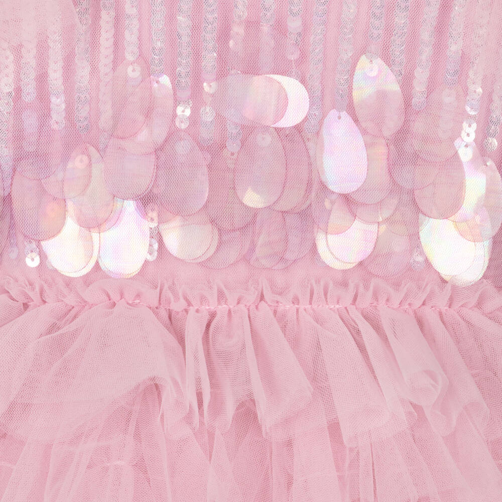 Tutu du Monde-Baby Girls Candy Pink Tulle Dress with Sequins | Childrensalon