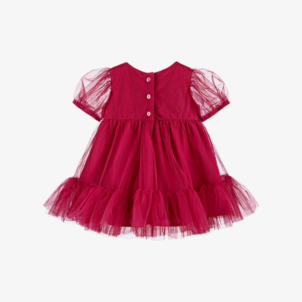Tutu du Monde-Baby Girls Merry More Crimson Tulle Dress | Childrensalon