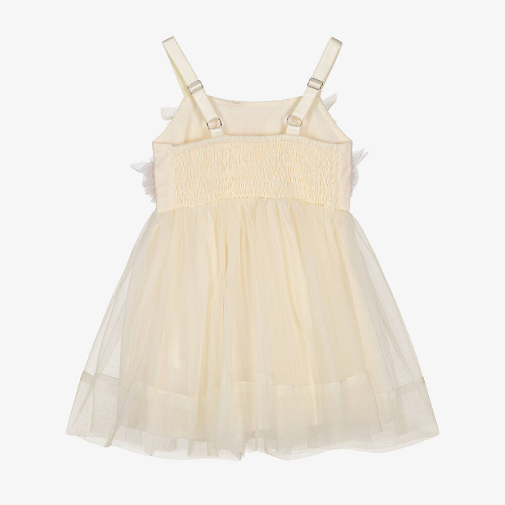 Tutu du Monde-Baby Girls Pale Yellow Tulle Dress | Childrensalon