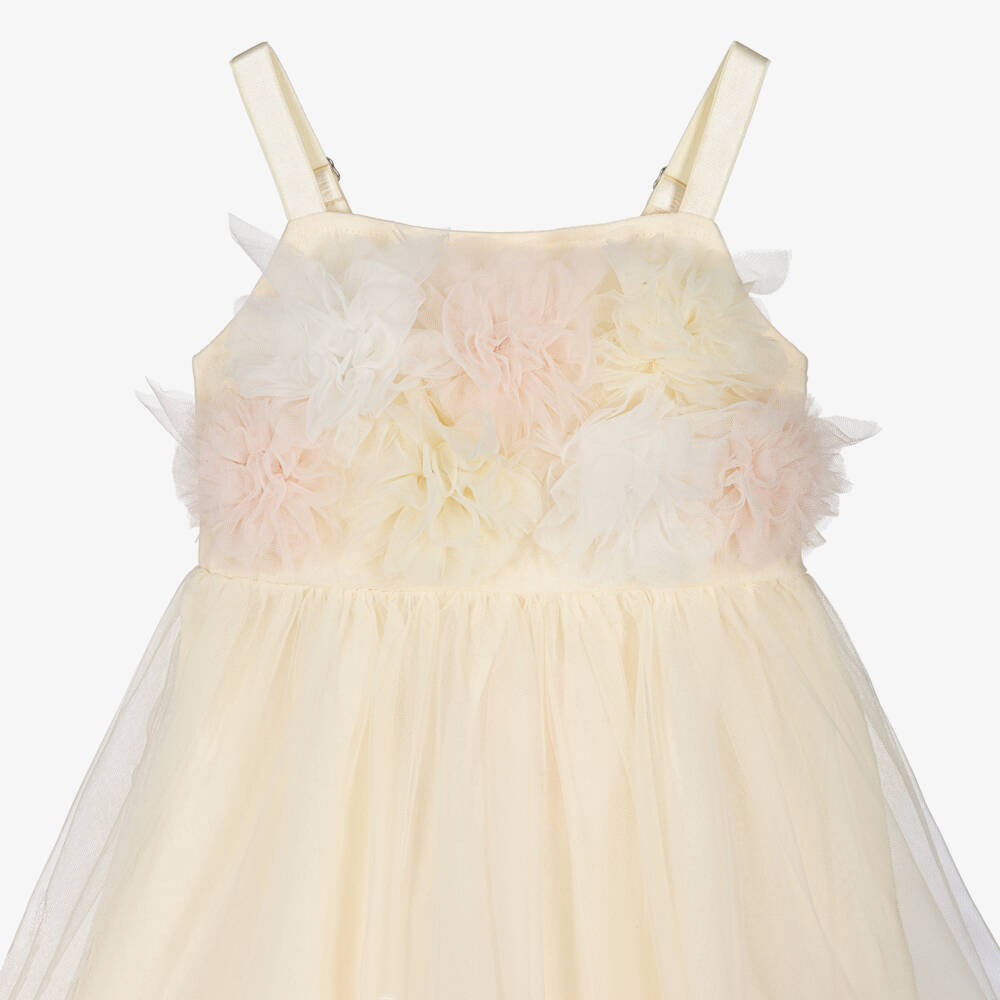 Tutu du Monde-Baby Girls Pale Yellow Tulle Dress | Childrensalon