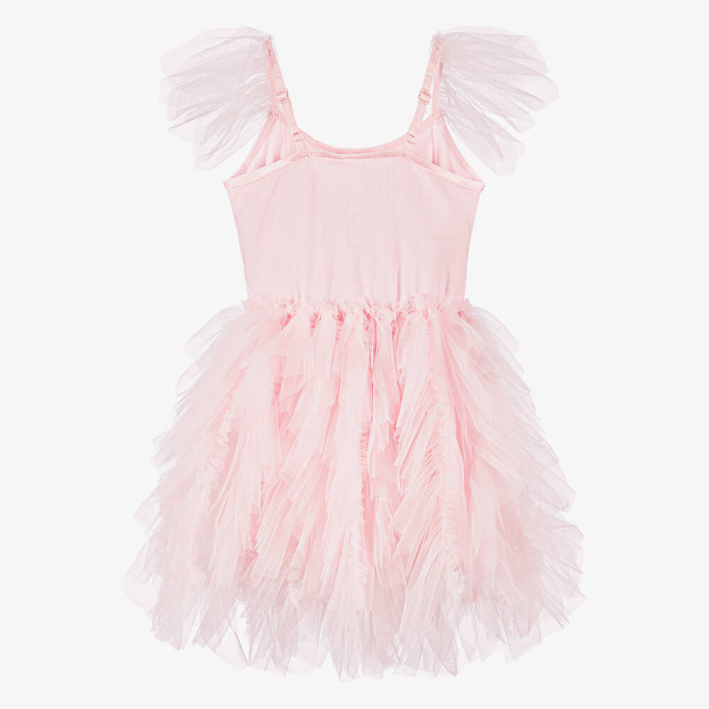 Tutu du Monde-Baby Girls Pink Jewelled Ruffle Tulle Dress | Childrensalon