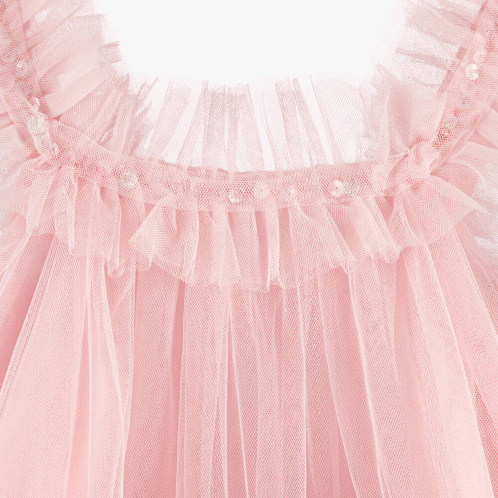 Tutu du Monde-Baby Girls Pink Tulle Dress with Sparkly Ruffles | Childrensalon