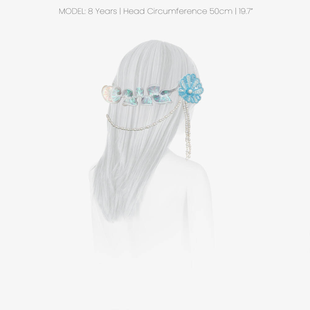 Tutu du Monde-Girls Aqua Blue Mermaid Shimmer Hairpiece | Childrensalon