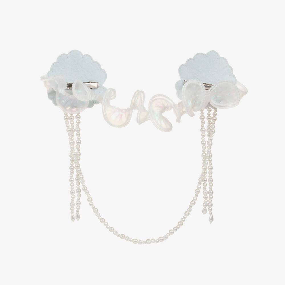 Tutu du Monde-Girls Aqua Blue Mermaid Shimmer Hairpiece | Childrensalon