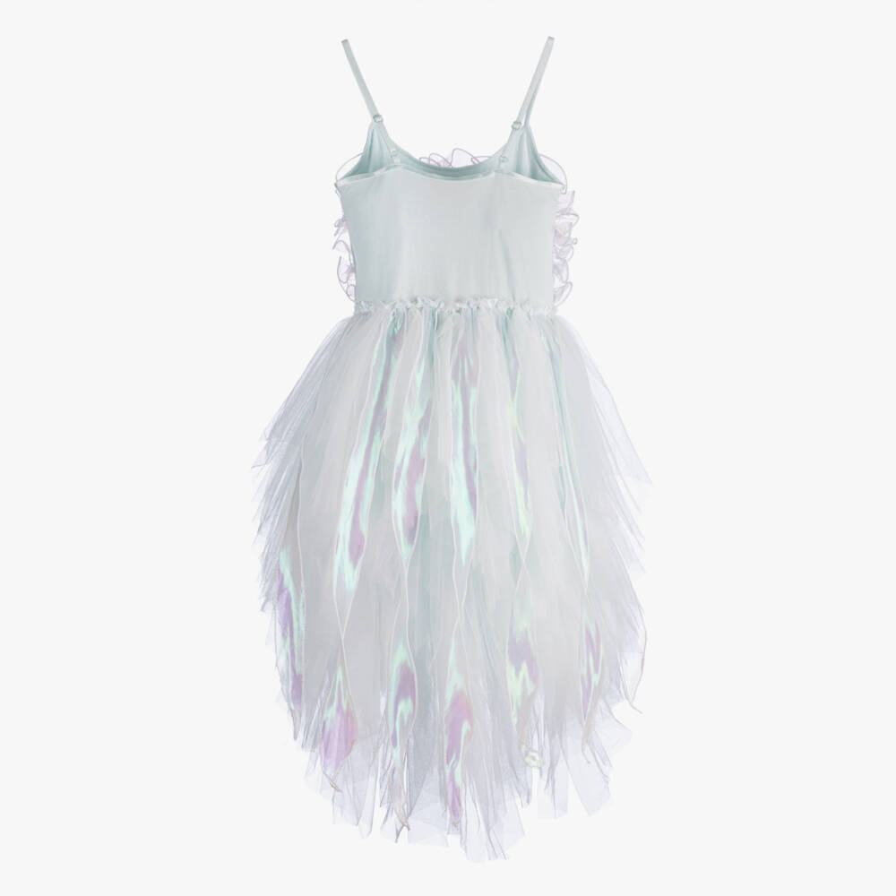 Tutu du Monde-Girls Aqua Blue Mermaid Shimmer Tulle Dress | Childrensalon