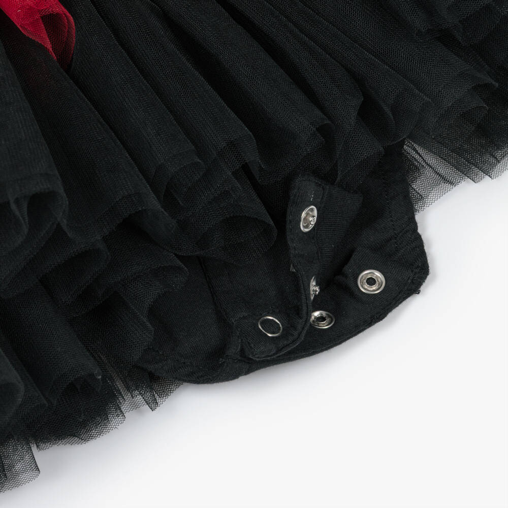 Tutu du Monde-Girls Black & Red Tulle Zombies Cheerleader Dress | Childrensalon
