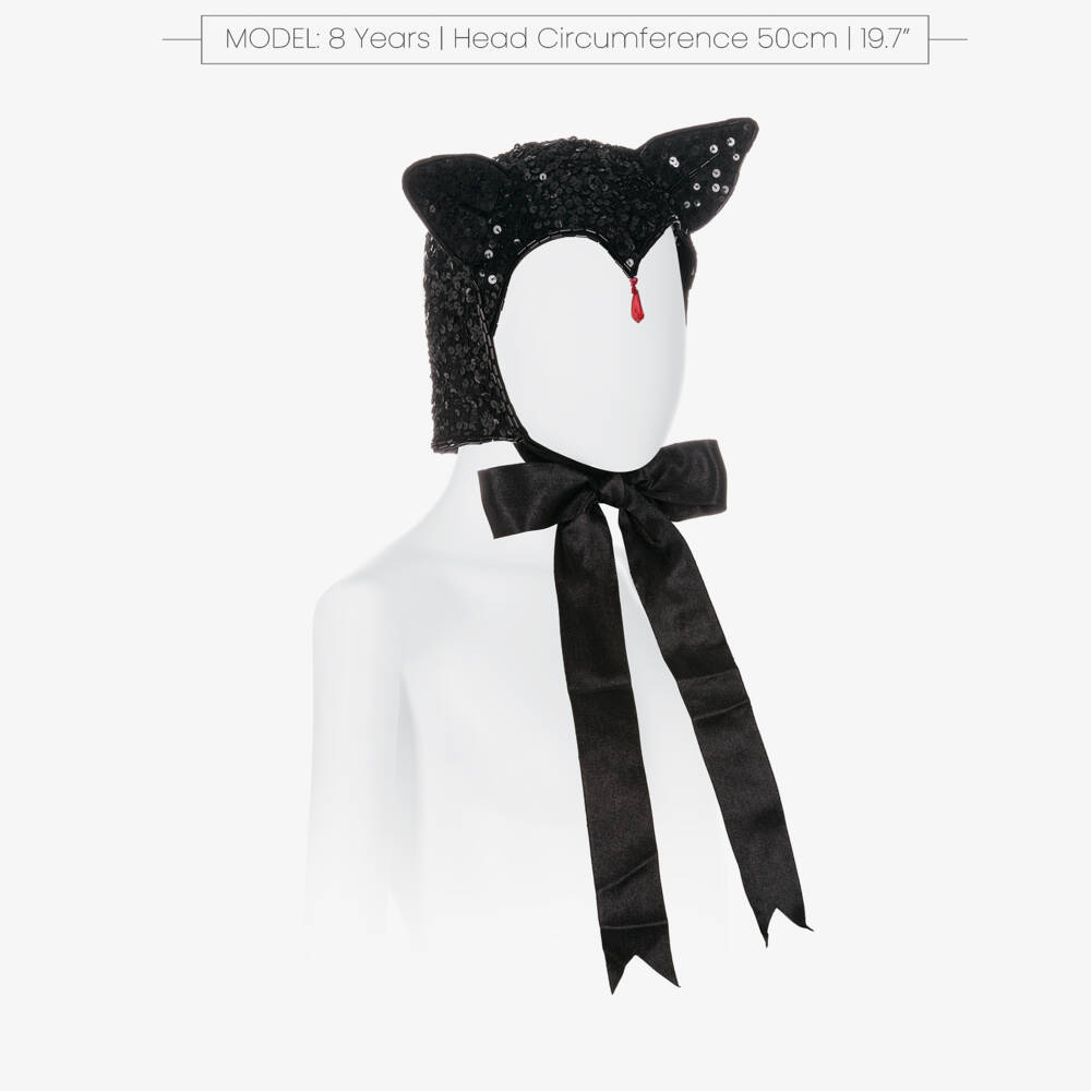 Tutu du Monde-Girls Black Sequinned Halloween Cap | Childrensalon