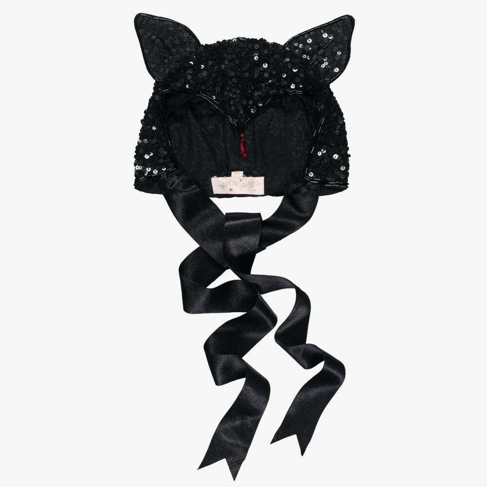 Tutu du Monde-Girls Black Sequinned Halloween Cap | Childrensalon
