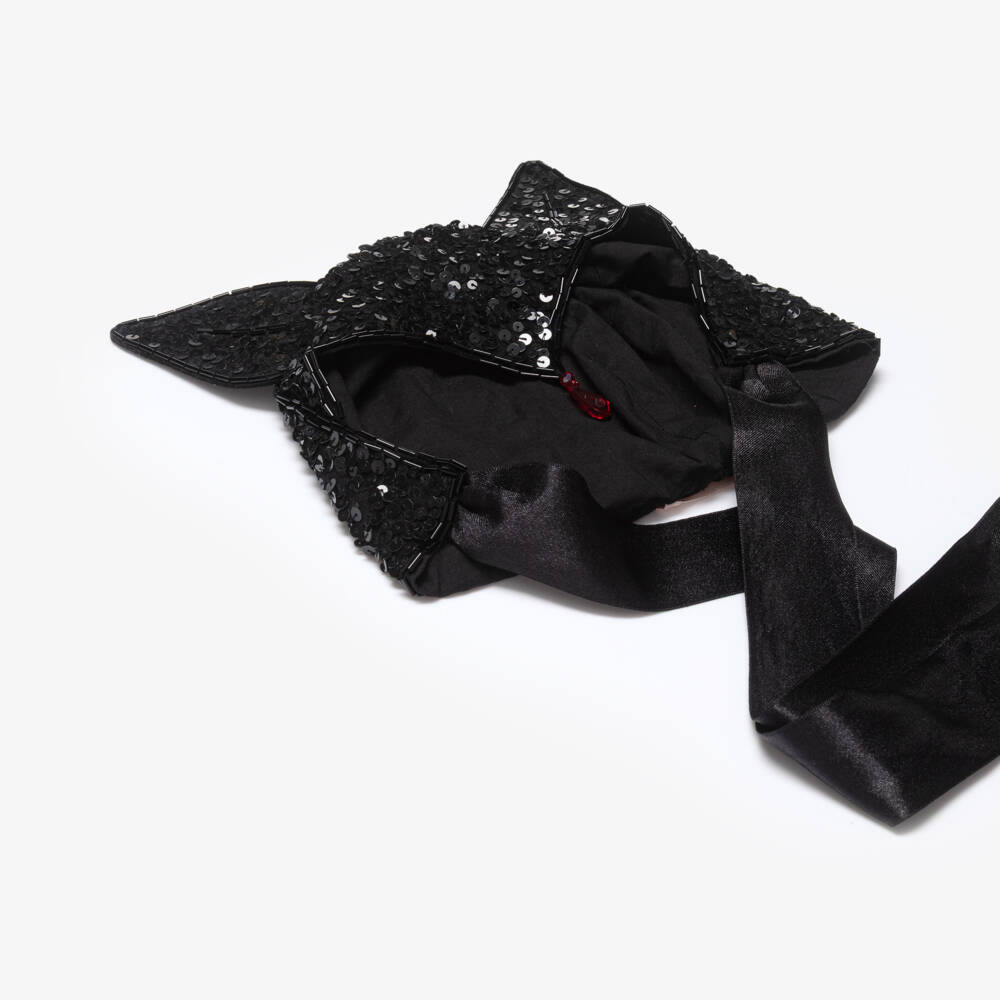 Tutu du Monde-Girls Black Sequinned Halloween Cap | Childrensalon