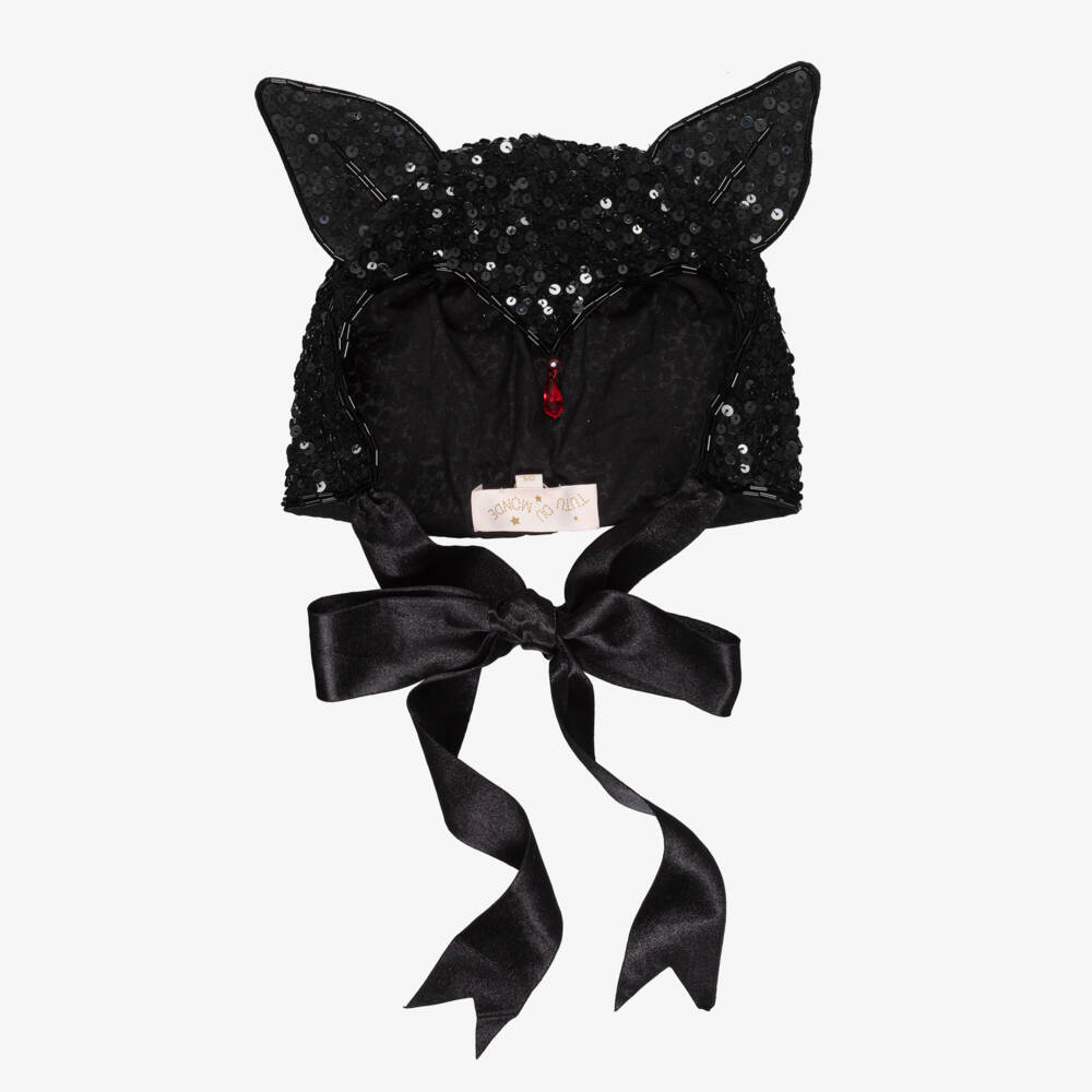 Tutu du Monde-Girls Black Sequinned Halloween Cap | Childrensalon