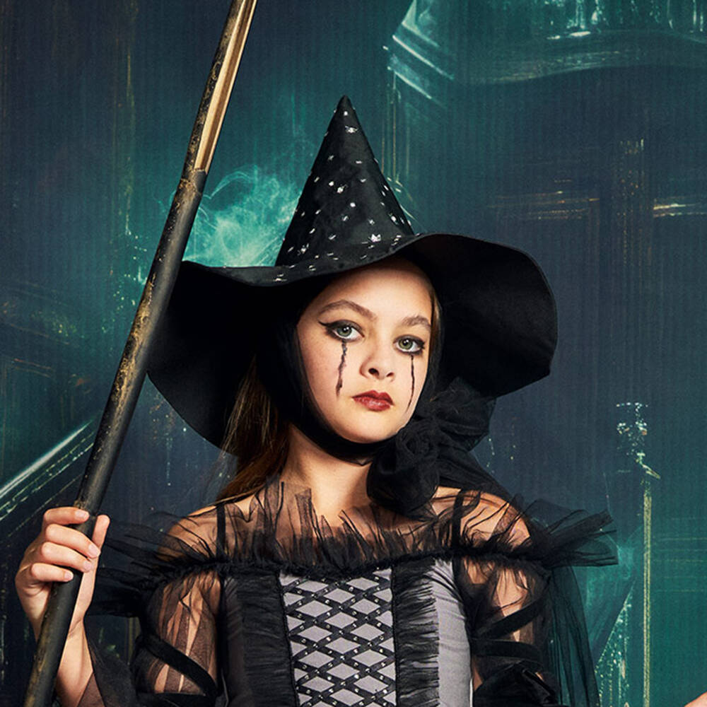 Tutu du Monde-Шляпа ведьмы с пайетками черная для девочек | Childrensalon