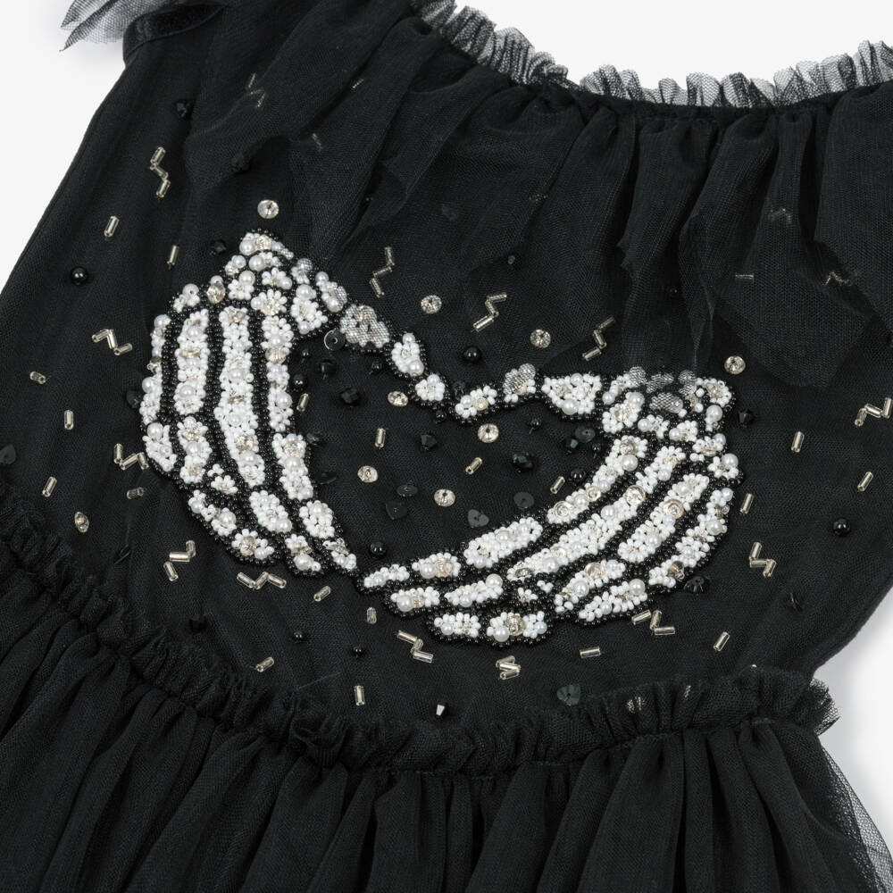 Tutu du Monde-Girls Black Tulle Skeleton Heart Halloween Costume | Childrensalon