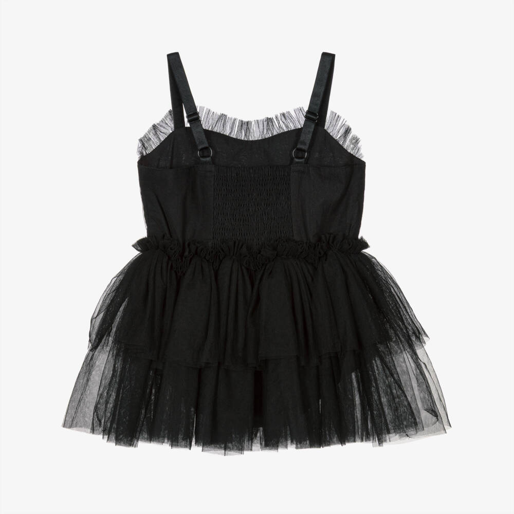 Tutu du Monde-Girls Black Tulle Tutu Dress with Sparkling Bat Motif | Childrensalon