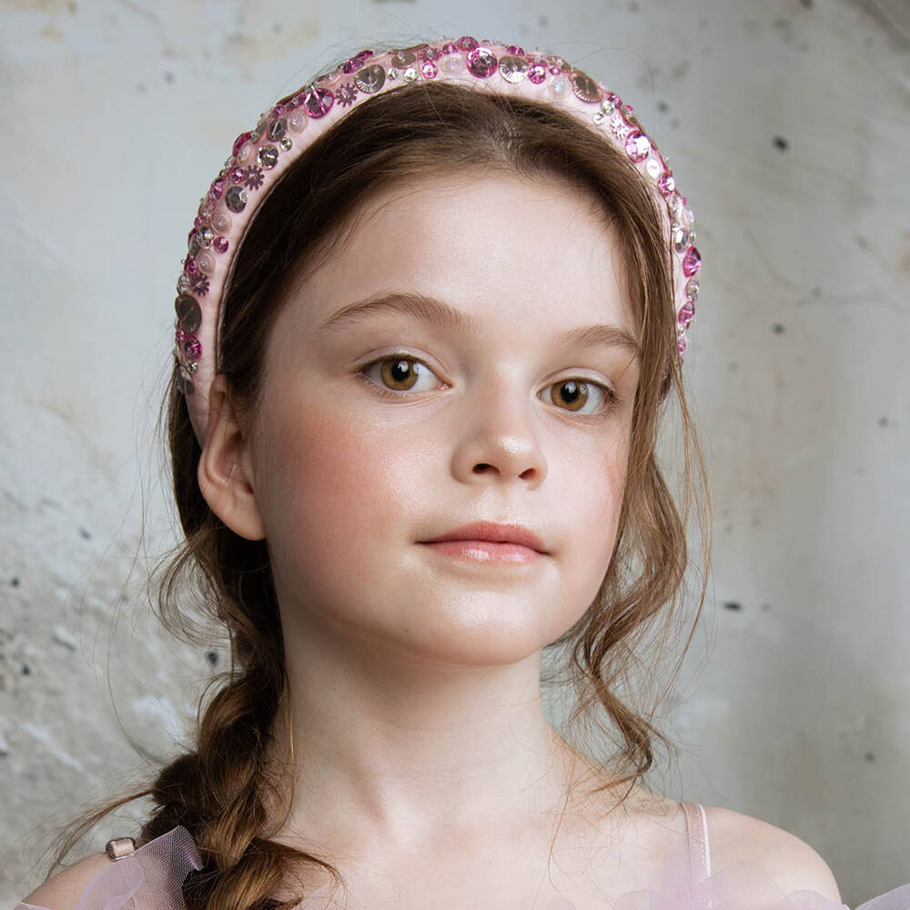 Tutu du Monde-Girls Candy Pink Sequin Embellished Hairband | Childrensalon