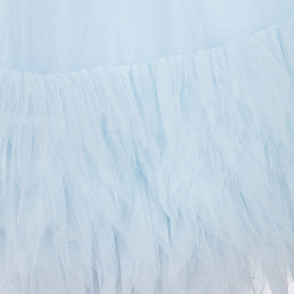 Tutu du Monde-Girls Glittery Pale Blue Tulle Dress | Childrensalon