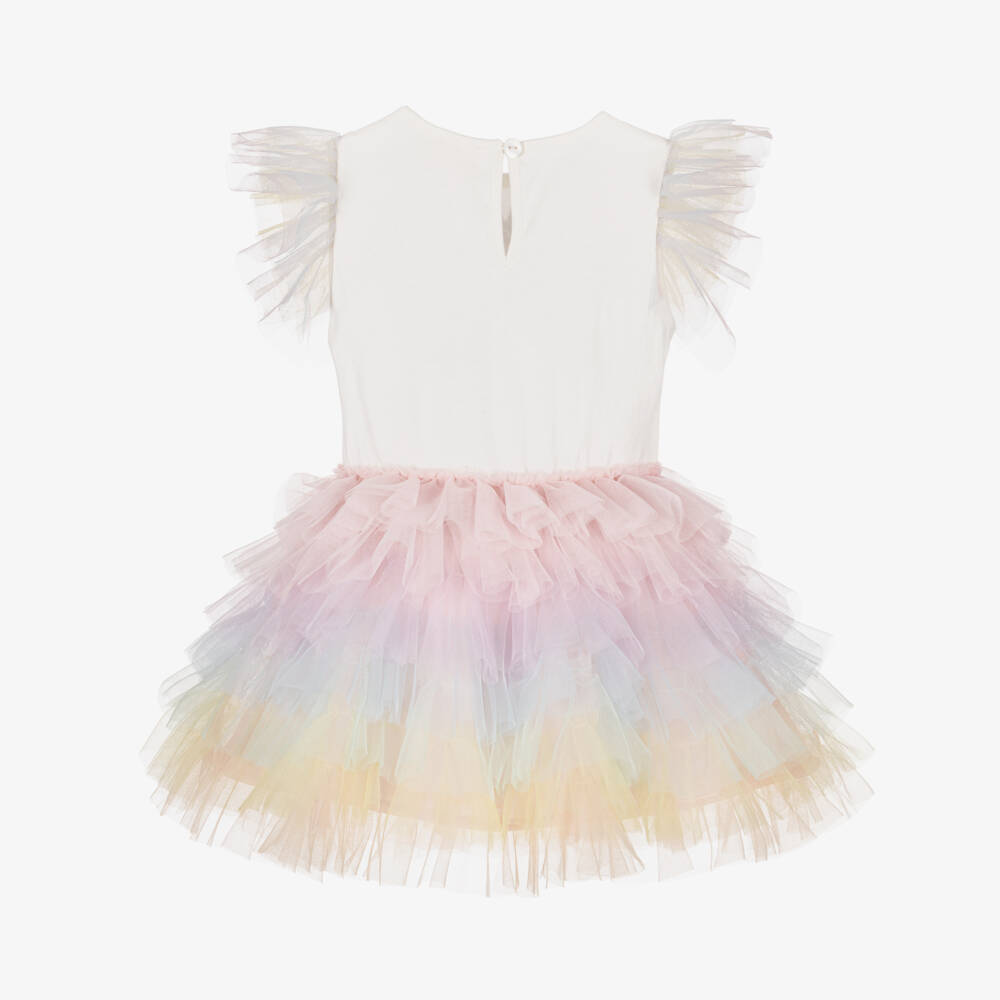 Tutu du Monde-Girls Ivory Rainbow Unicorn Tutu Costume | Childrensalon