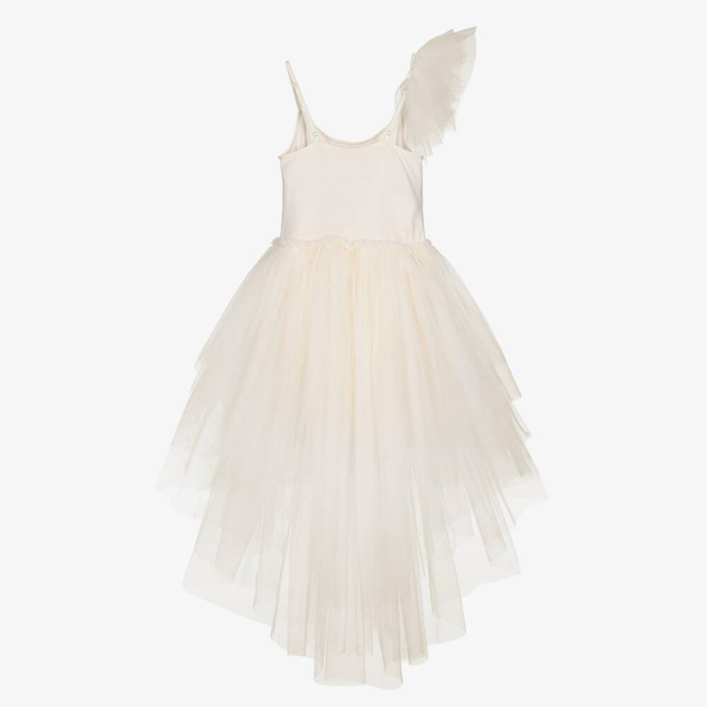 Tutu du Monde-Girls Ivory Tulle Dress with Sequin Embellished Bodice | Childrensalon