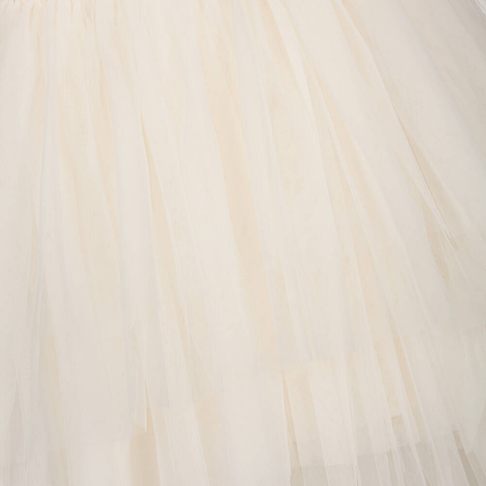 Tutu du Monde-Girls Ivory Tulle Dress with Sequin Embellished Bodice | Childrensalon