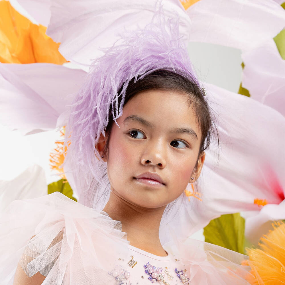 Tutu du Monde-طوق شعر بريش لون ليلكي للبنات | Childrensalon