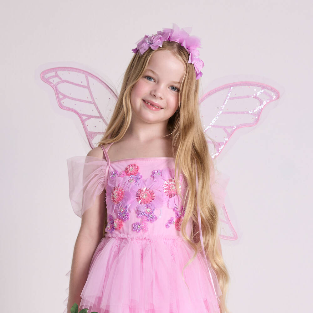 Tutu du Monde-Girls Lilac Purple Flower Fairy Hairband | Childrensalon