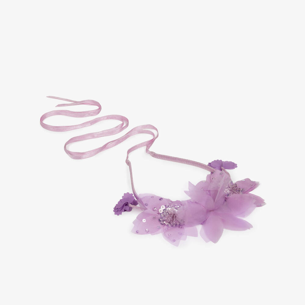 Tutu du Monde-Girls Lilac Purple Flower Fairy Hairband | Childrensalon