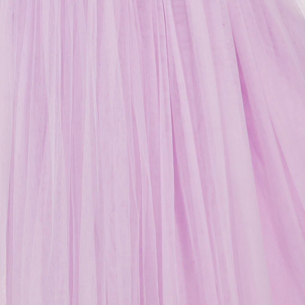 Tutu du Monde-Girls Lilac Purple Tulle Jewelled Maxi Dress | Childrensalon