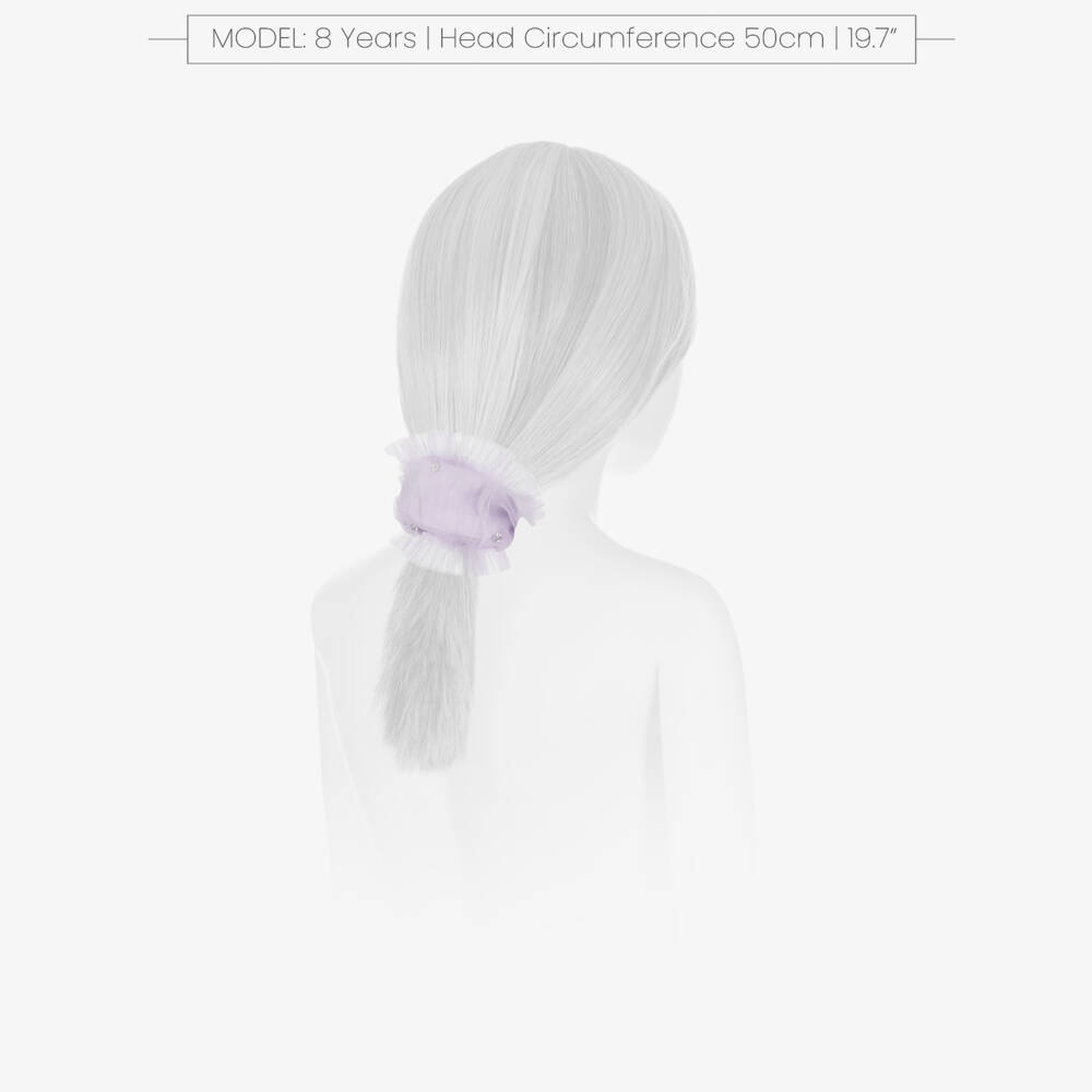 Tutu du Monde-Girls Lilac Tulle & Sequin Scrunchie | Childrensalon