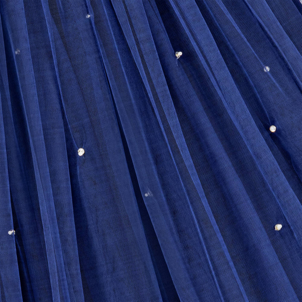 Tutu du Monde-Girls Navy Blue Maxi Tulle Dress with Sequin Bodice | Childrensalon