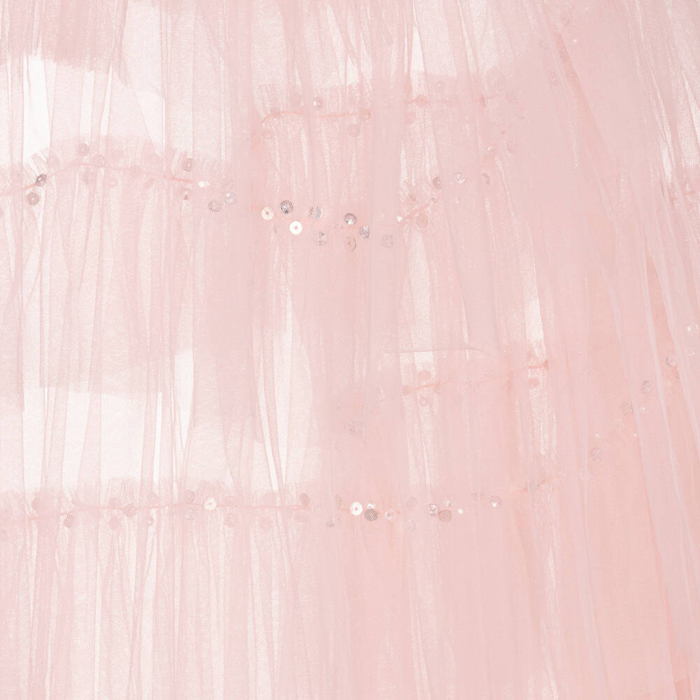 Tutu du Monde-Girls Pale Pink Tiered Tulle Cape | Childrensalon