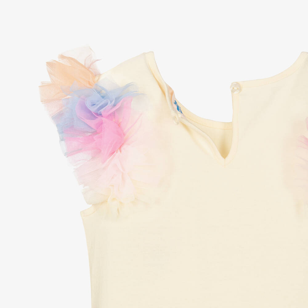 Tutu du Monde-Girls Pale Yellow & Pastel Coloured Tulle Dress | Childrensalon