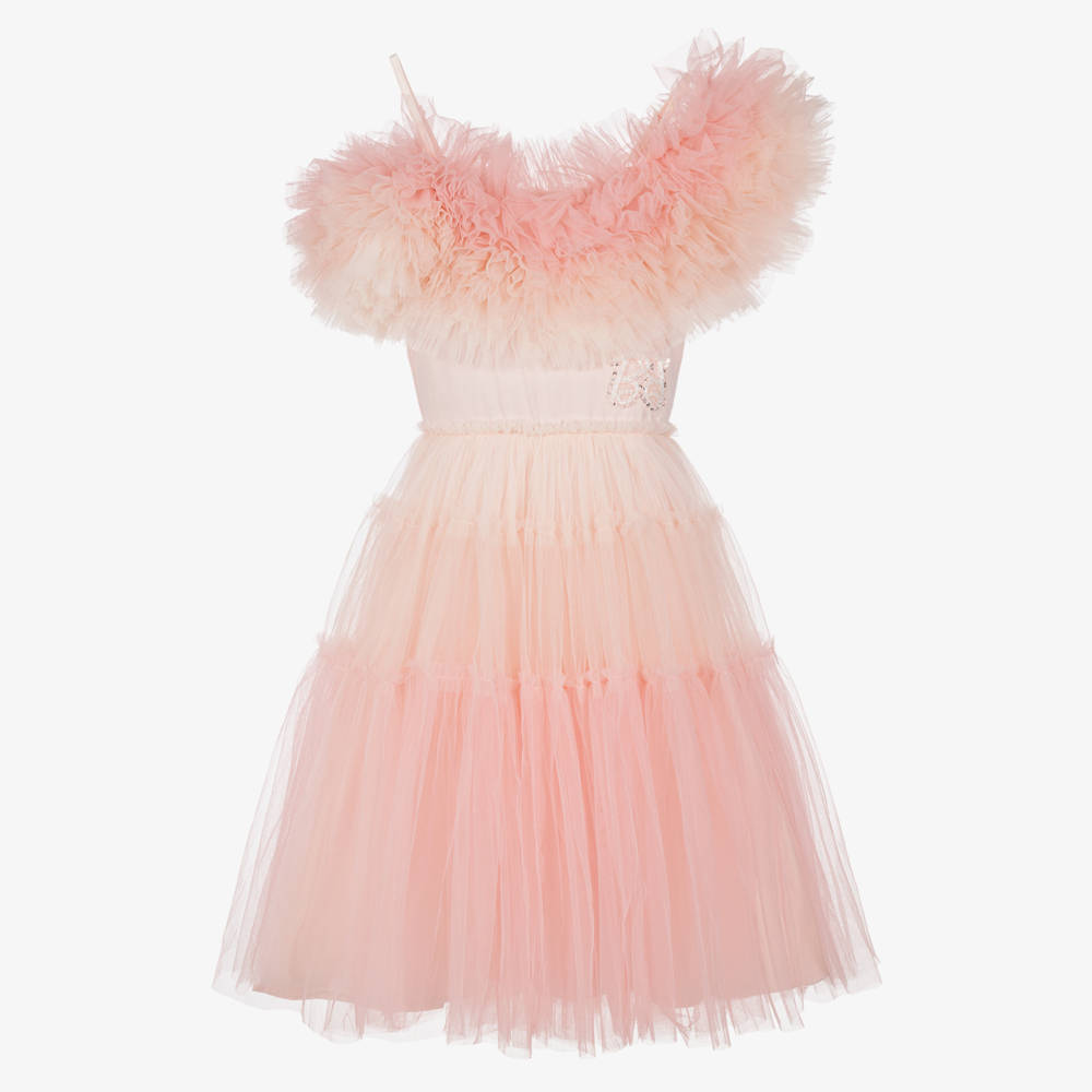 Tutu du Monde-Girls Pink Barbie Bloom Tulle Dress | Childrensalon