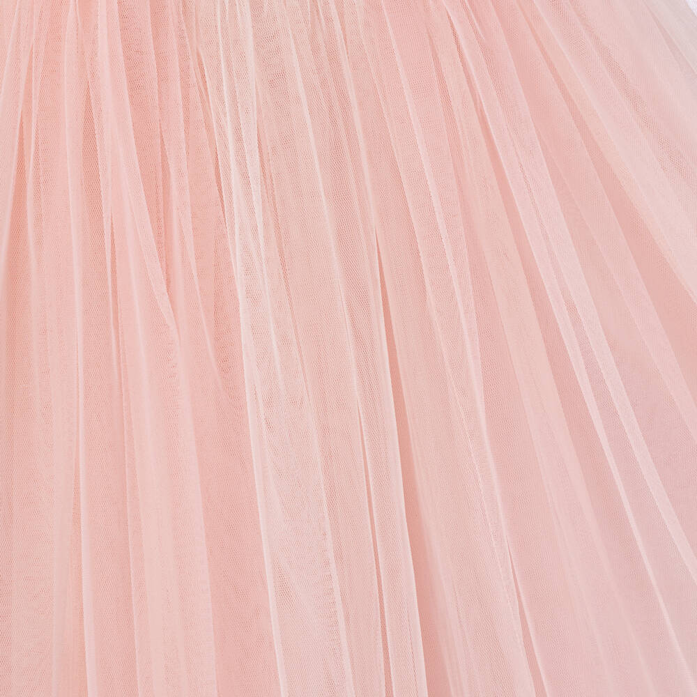 Tutu du Monde-زي تنكري تول مزين بالخرز لون زهري للبنات | Childrensalon