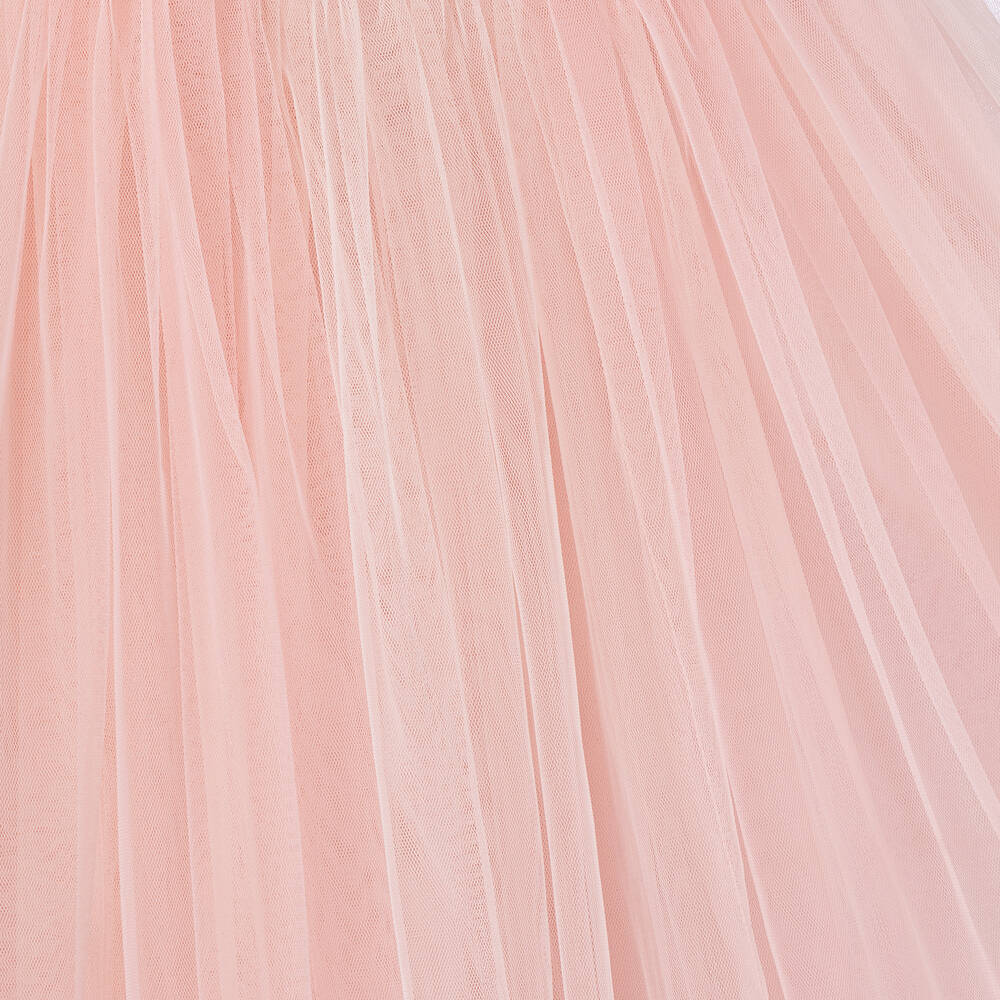 Tutu du Monde-Girls Pink Beaded Tulle Dress | Childrensalon